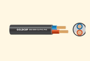 Dây điện 2 lõi ruột mềm bọc cách điện PVC (dây Oval) 300/500V - Cu/PVC/PVC